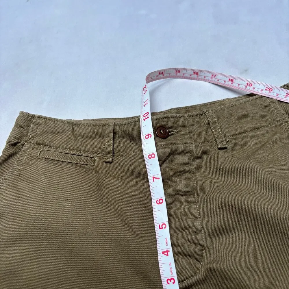 Buck Mason Officer Pant Slub Twill Chino Men's 29x25 Quiet Luxury Army Military